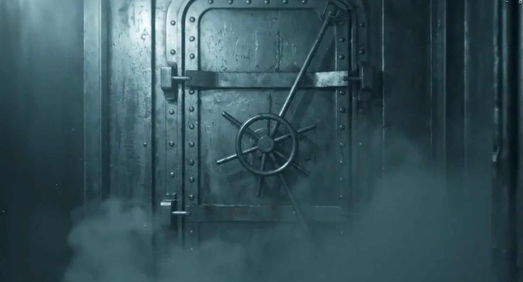 Cinematic watertight door in engine room
